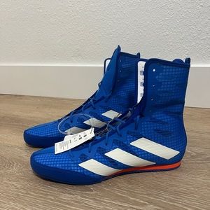 Adidas Box Hog 4 Boxing Shoes Blue White GW1402 Men’s Size 11.5